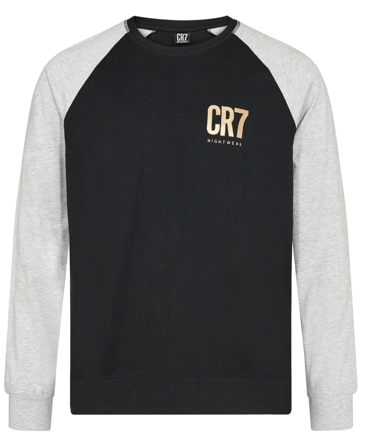 CR7 Men's Cotton Loungewear Top and Pant Set - Gray