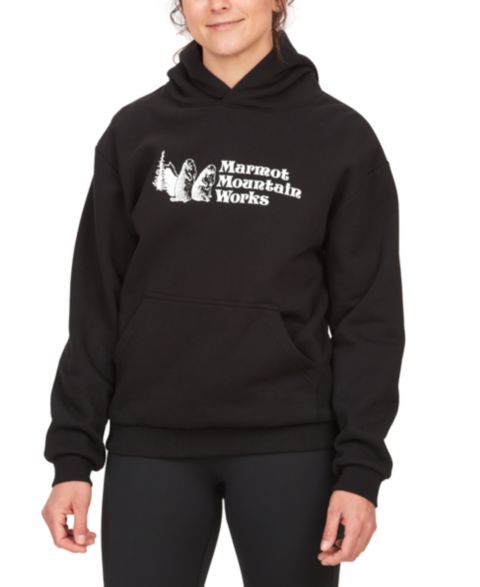 Женские худи Marmot Mountain Works Hoody, цвет: Чёрный