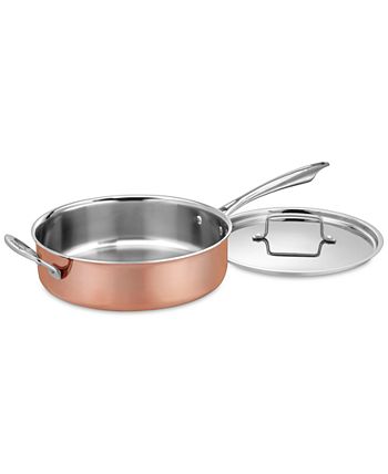 Cuisinart 8-Piece Copper Tri-Ply Stainless Steel Cookware Set 