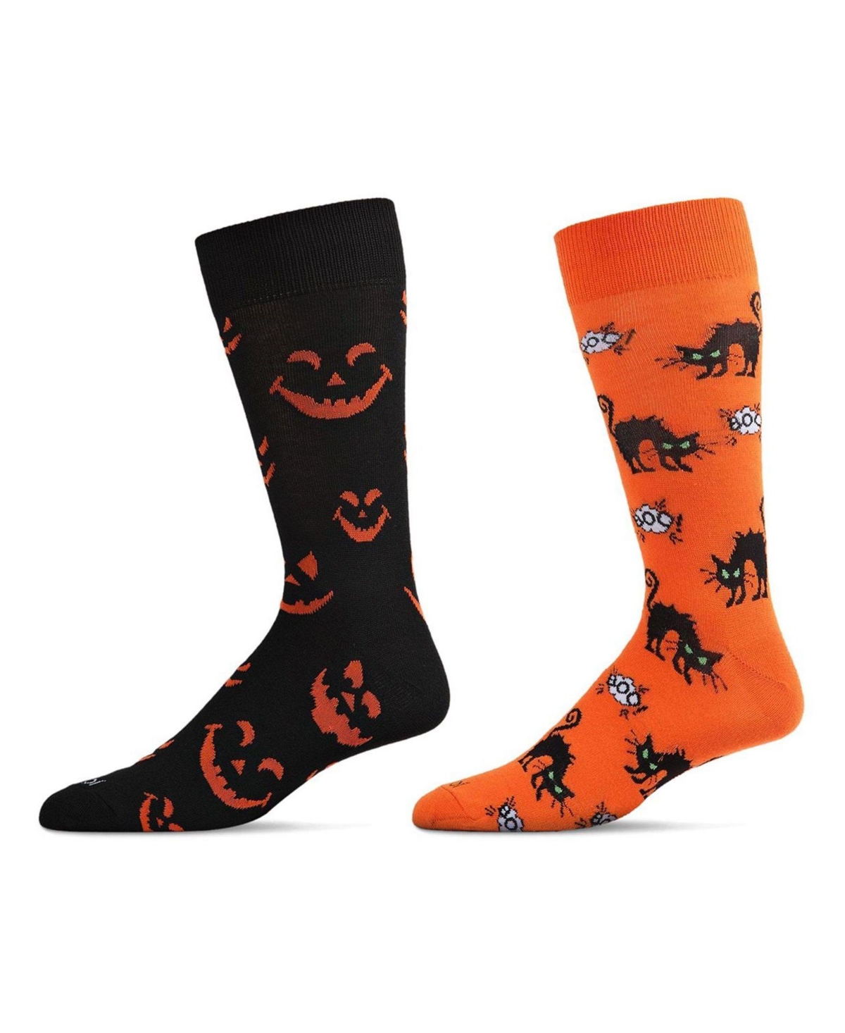 Men's Halloween Pair Novelty Socks, Pack of 2 - Black Multi