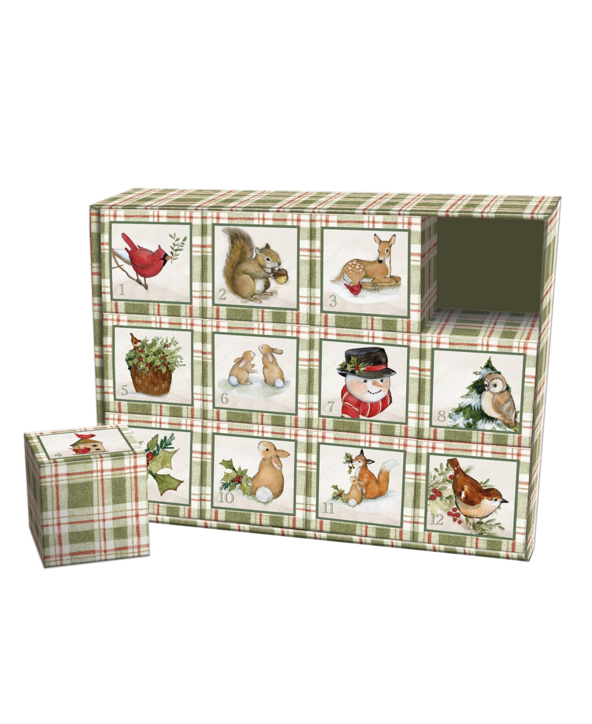 Lang Wood Land Snowman Advent Calendar Puzzle In Multi