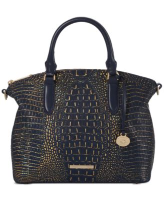 Brahmin - Duxbury Ink Inverness Embossed Leather Satchel