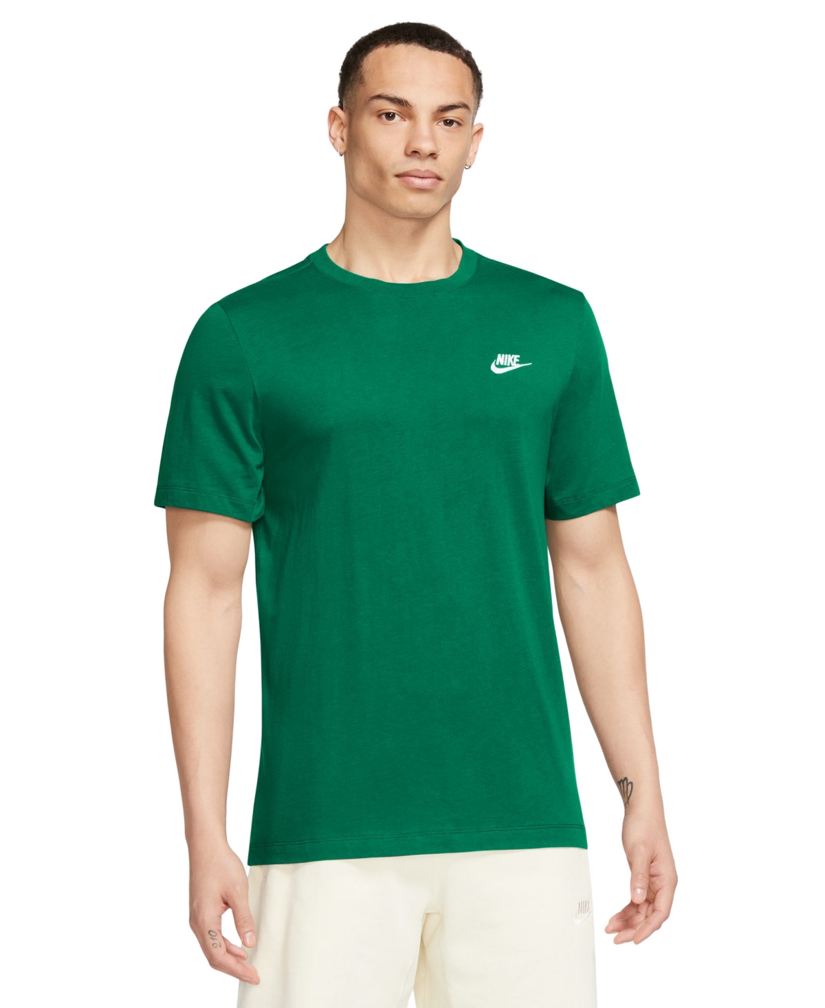 Shop Nike Men's Sportswear Club T-shirt In Malachite