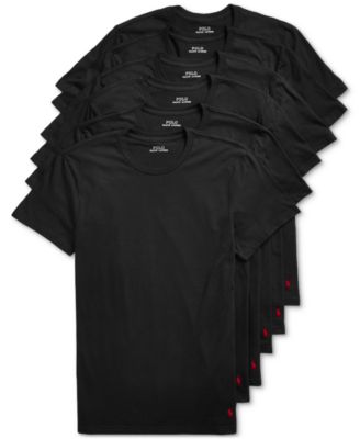 Men's 5+1 Free Bonus Pack Classic-Fit Cotton Jersey Crewneck Undershirts