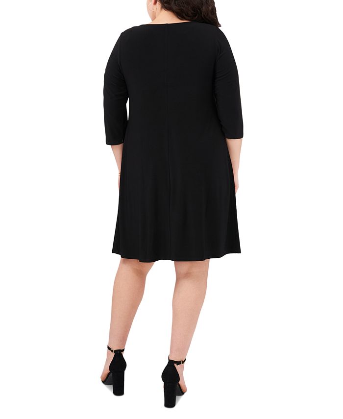 MSK Plus Size Three-Ring Dress - Macy's