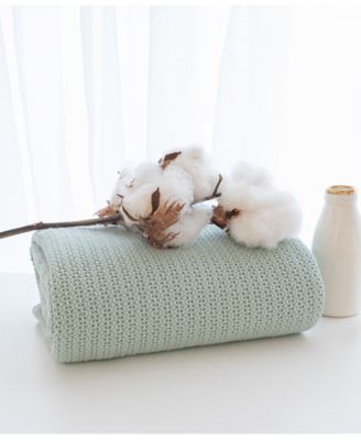 Baby Boys or Baby Girls Cotton Cellular Blanket