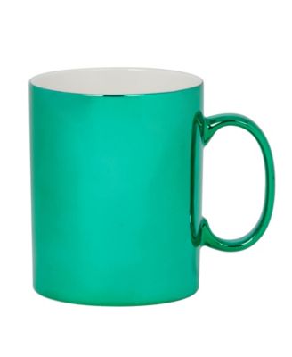 Holiday Lights Green 16 oz Mugs Set of 6, Service for 6