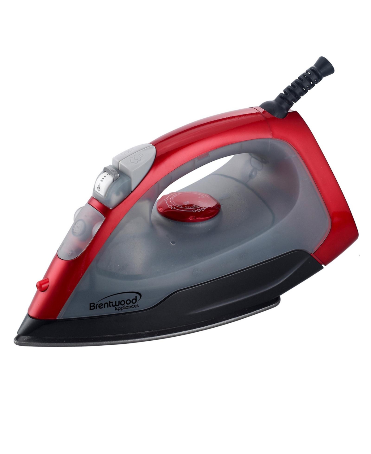Brentwood Full Size Steam / Spray / Dry Iron in Red and Gray - Red