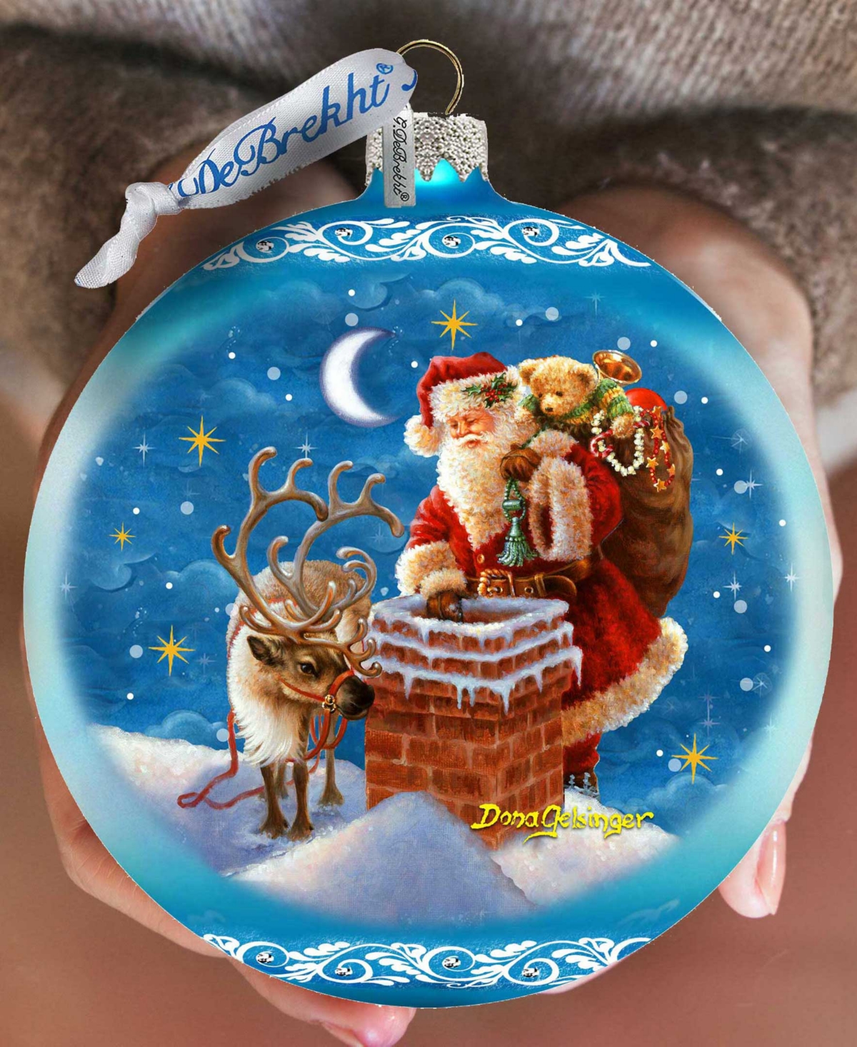 Designocracy Christmas Arrival Large Holiday Mercury Collectible Ornaments D. Gelsinger In Multi Color
