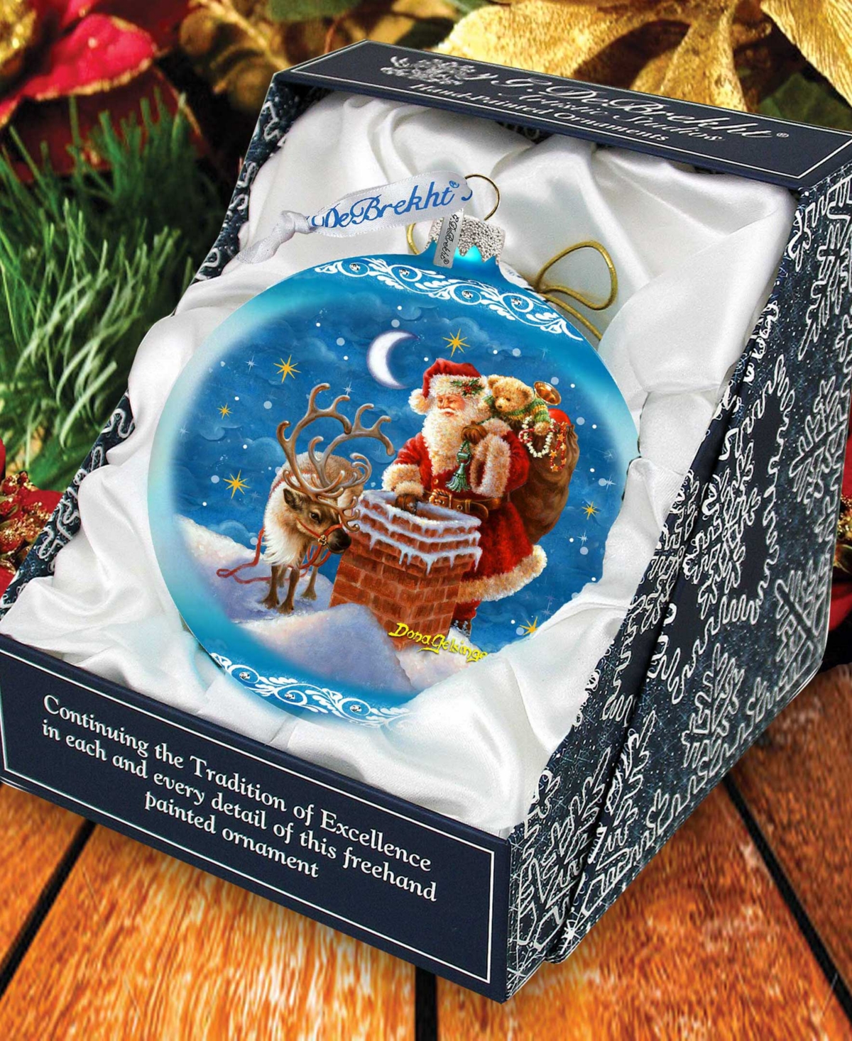 Designocracy Christmas Arrival Large Holiday Mercury Collectible Ornaments D. Gelsinger In Multi Color