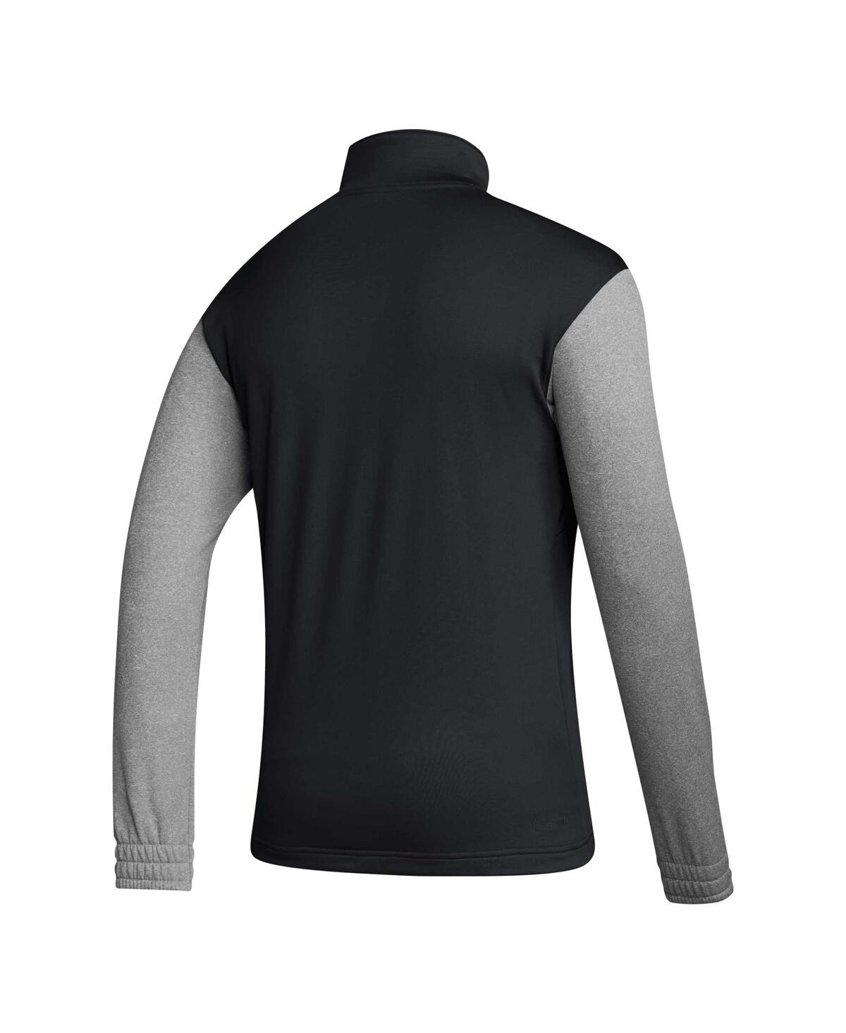 Men's adidasArizona State Sun Devils Sideline Aeroready Half-Zip Top - Black