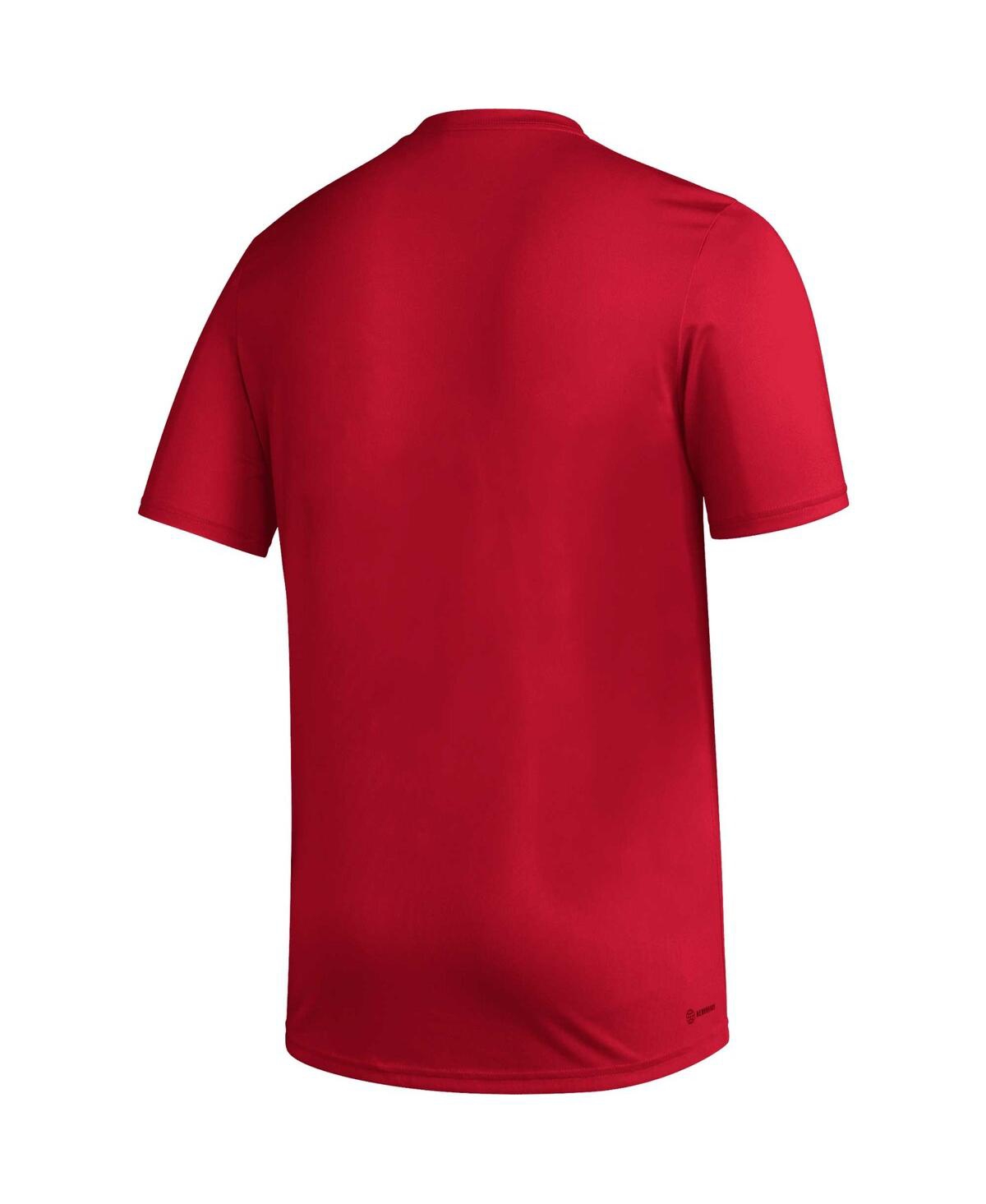 Men's adidasLouisville Cardinals Aeroready Pregame T-shirt - Red