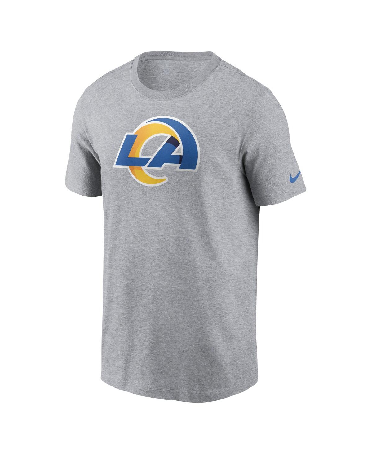 Shop Nike Men's  Gray Los Angeles Rams Logo Essential T-shirt