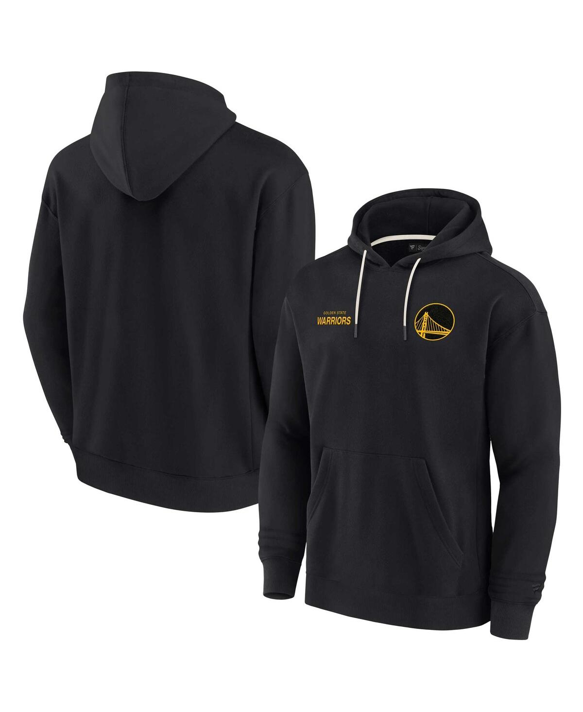 Men's and Women's Fanatics SignatureGolden State Warriors Super Soft Fleece Pullover Hoodie - Black
