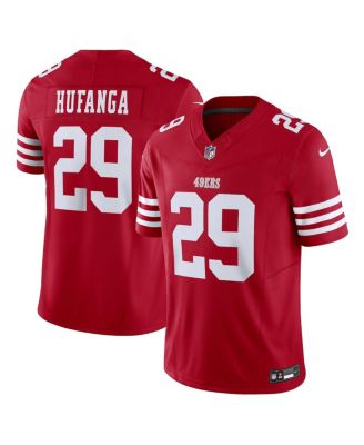 Men's Nike Talanoa Hufanga Scarlet San Francisco 49ers Game Player Jersey Size: Small