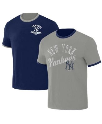 Men's Darius Rucker Collection by Navy, Gray New York Yankees Two-Way Ringer Reversible T-shirt