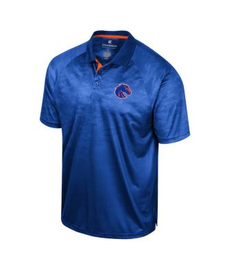 Men's Royal Boise State Broncos Honeycomb Raglan Polo Shirt