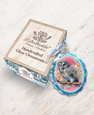 Owl Keepsake Mercury Christmas Glass Ornaments G. DeBrekht