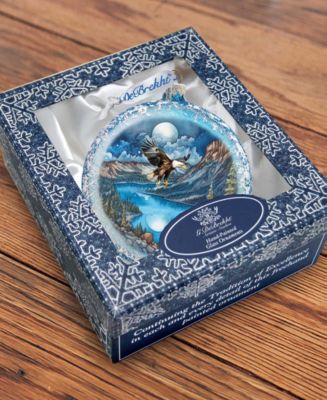 Flying Eagle Mercury Glass Christmas Ornaments G. DeBrekht