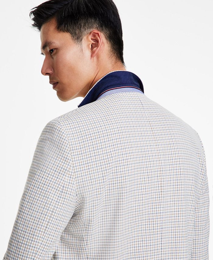 Tommy Hilfiger Men's Modern Fit Check Sport Coat Blue Size 42 main image 1