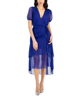 Tahari ASL - Women's Ruched Midi Dress