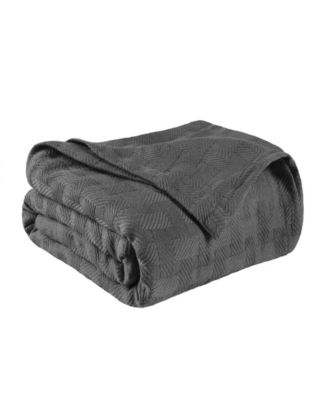 Basket Weave All Season Cotton Blanket, King