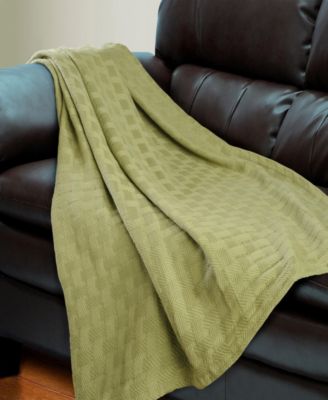Basket Weave All Season Cotton Blanket, Full/Queen