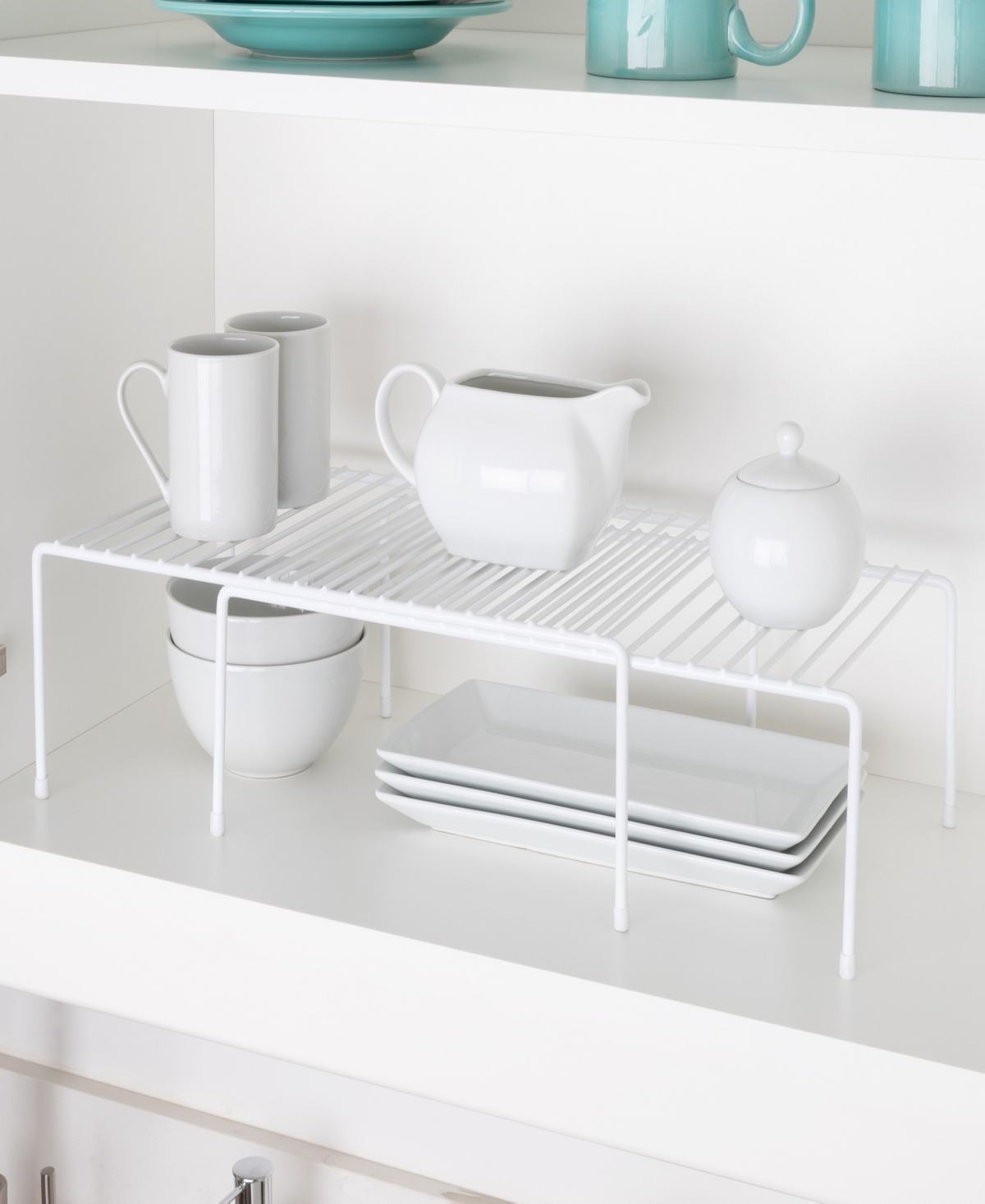 Shop Smart Design Expandable Storage Rack, 16" X 32.5" In White