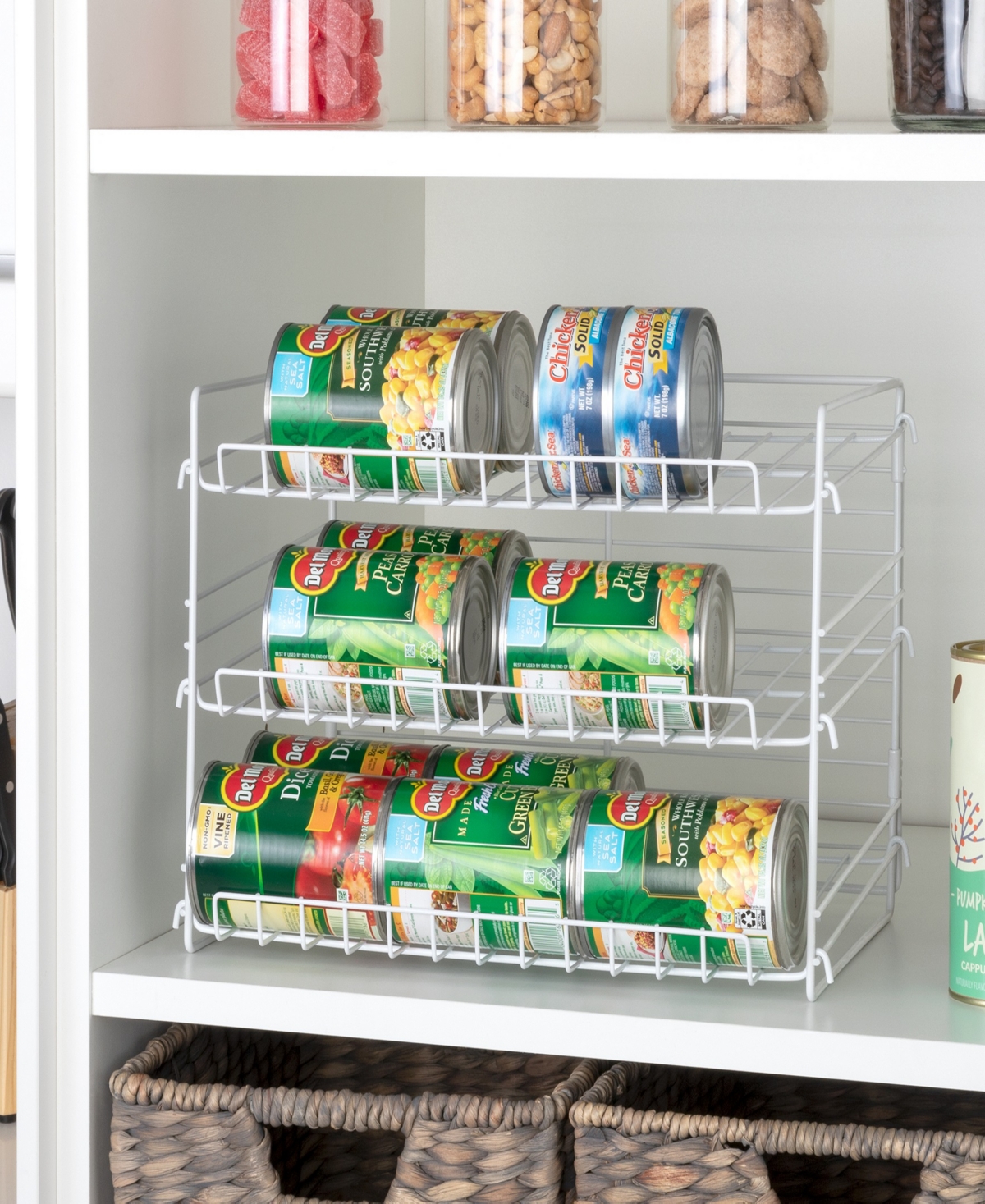 Shop Smart Design Adjustable 3-tier Rack Can Organizer In White