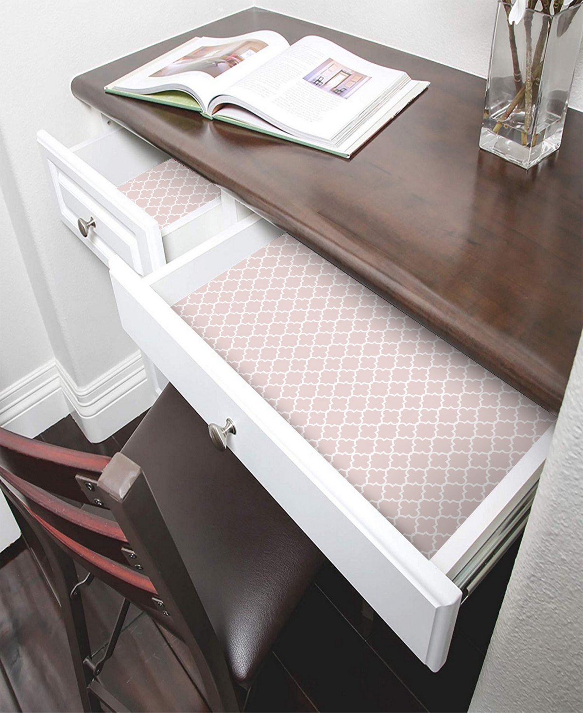 Shop Smart Design Bonded Grip Shelf Liner, 12" X 10' Roll In Chantilly Blush