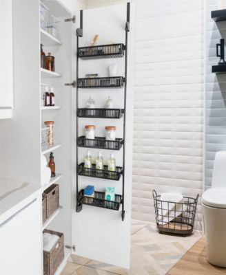 6-Tier Over-the-Door Hanging Pantry Organizer with Full Baskets