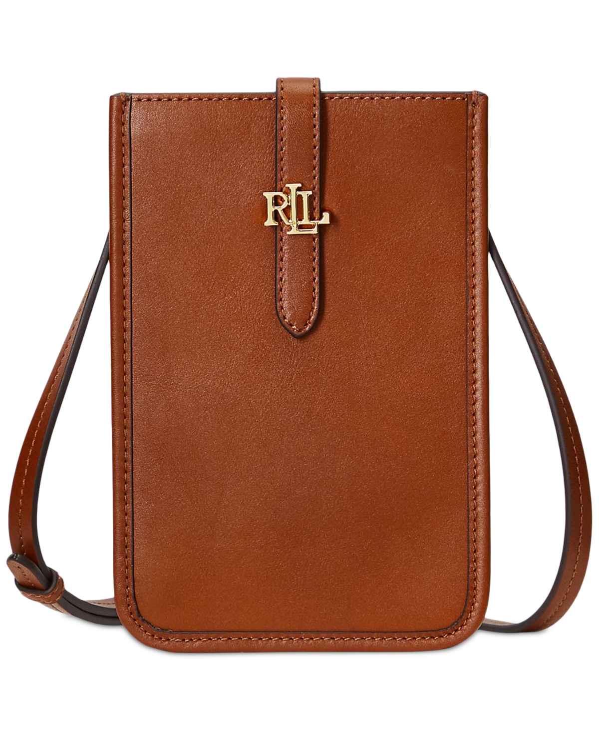 Lauren Ralph Lauren Leather Crossbody Tech Case