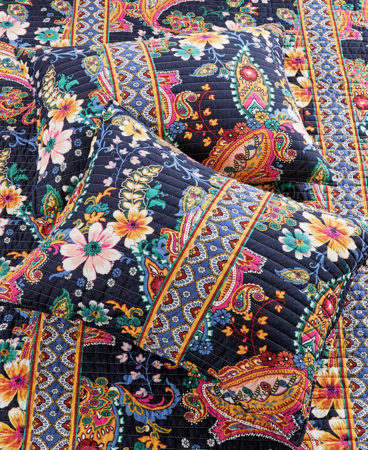 Levtex Bertelli Paisley Reversible 2-pc. Quilt Set, Twin/twin Xl In Navy