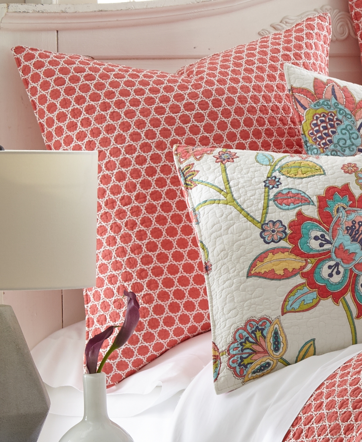 Levtex Clementine Spring 2-pc. Sham Set, European In Orange