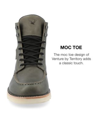 Men's Venture Tru Comfort Foam Moc Toe Lace-up Ankle Boots