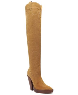 Schutz - Women's Meggy Up High Block Cowboy Boots