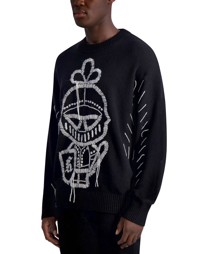 KARL LAGERFELD PARIS Men s Karl Armour Graphic Sweater Macy s