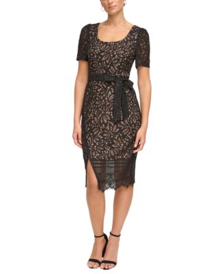 kensie - Women's Lace Sheath Dress