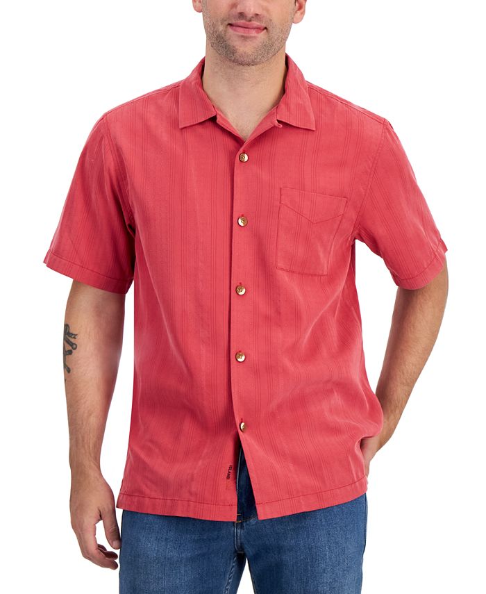 Tommy Bahama Men's Bahama Coast Sintra Stripe Camp Shirt - Mountain Bluebell