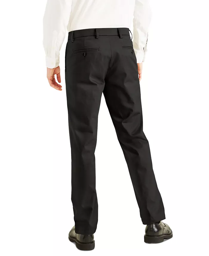Men's Signature Slim Fit Iron Free Khaki Pants with Stain Defender - thumbnail 7