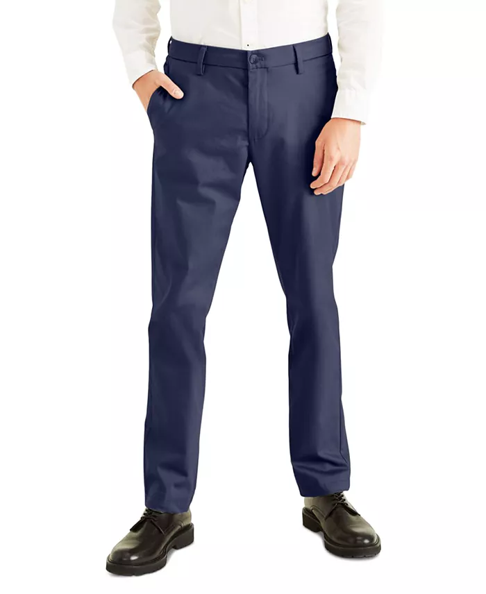 Men's Signature Slim Fit Iron Free Khaki Pants with Stain Defender - thumbnail 9