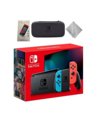 任天堂三点セット！Nintendo Switch Switch Gaming Console With Neon Blue Joy-Con Controllers & 3 piece