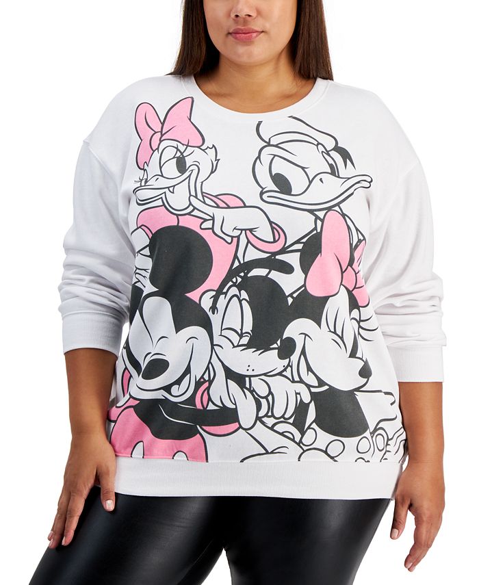 Disney Trendy Plus Size Classic Mickey Mouse Sweatshirt - Macy's