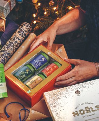 Palais des Thes Holiday Gift Set of Loose Leaf Mini Tins, 4 Pieces