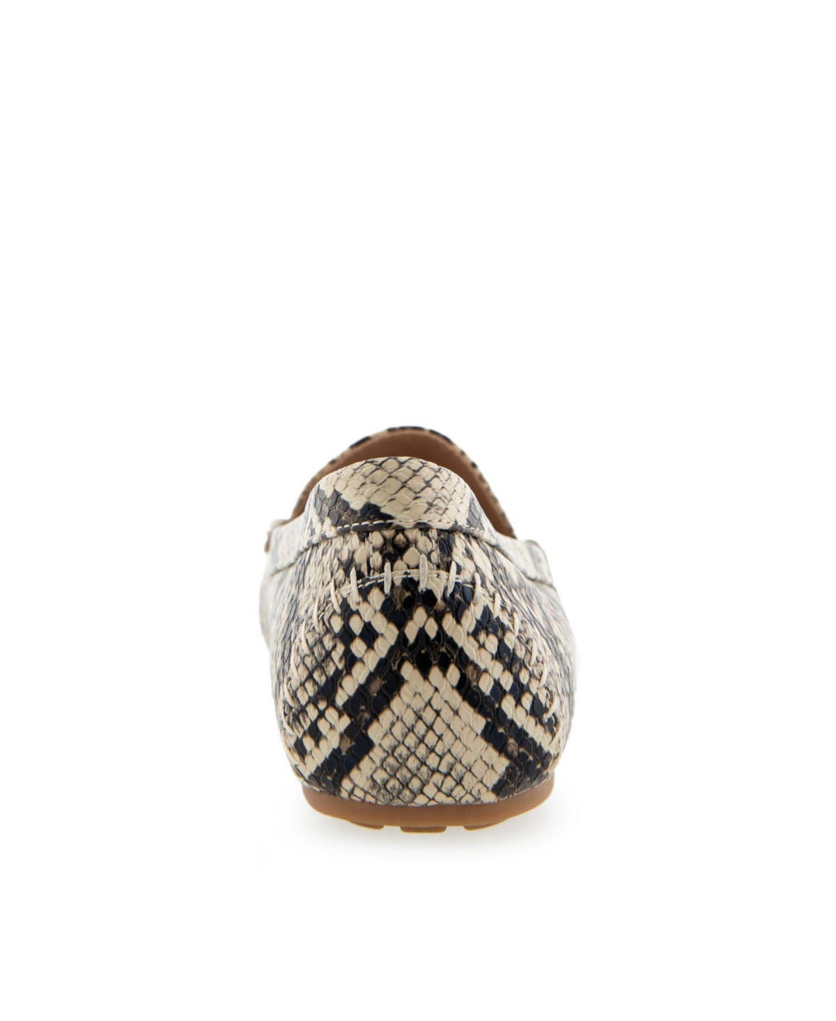 Aerosoles Women's Over Drive Driving Style Loafers - Natural Printed Snake - Faux Leather