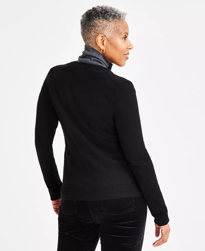 Petite Crewneck Cardigan - thumbnail 5