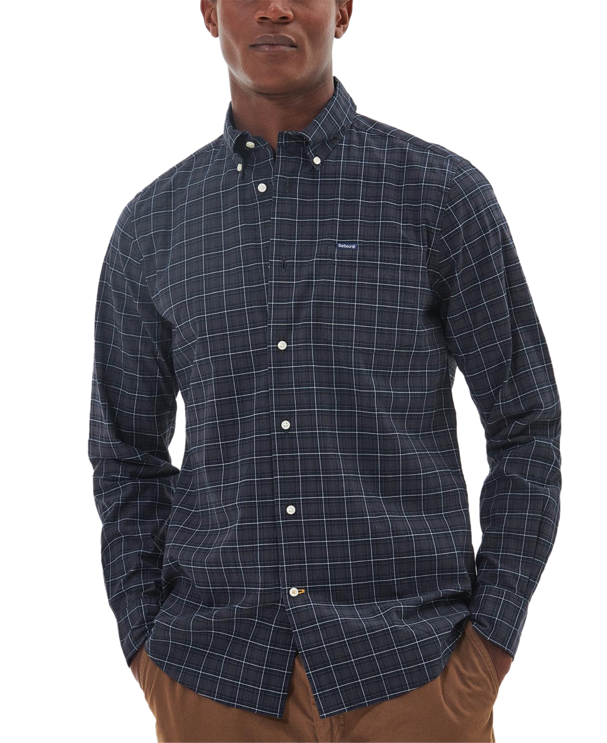 Barbour Lomond Plaid Stretch Cotton Button-down Shirt In Tartan