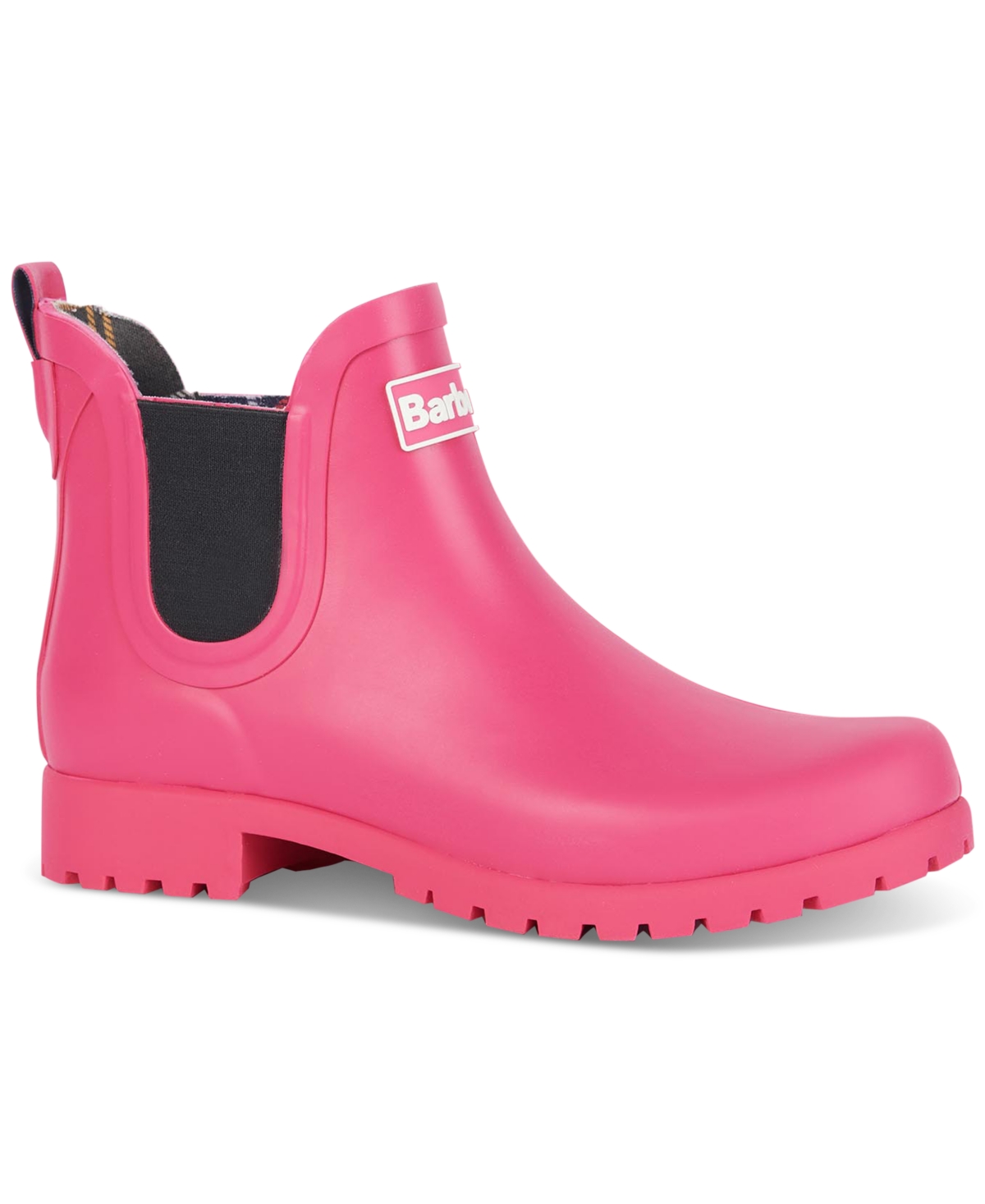 Shop Barbour Women's Wilton Wellington Ankle Rain Boots In Pink Dahlia
