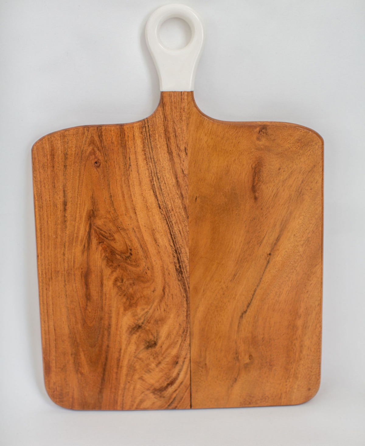 Jeanne Fitz Wood Plus Collection Acacia Wood Square Charcuterie Board, Medium