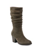 Macy's green boots store